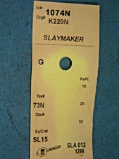 Lot of 4  -  Ilco SL15 fite Slaymaker 1074N & K220N Key Blank  - envelope #170