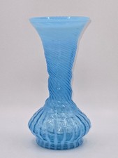 Fenton Blue Swirl Vase for sale | eBay