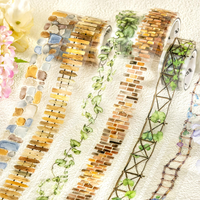 6 Rolls PET Tape Sticker ZubehöR,Scrapbook Stickers Tape FüR Journaling
