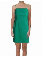 CRYSTAL DOLLS Womens Body Con Mini Dress Green Spaghetti Strap Juniors 11