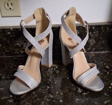 IDIFU Strappy Platform Sandals Chunky High Heels Open Toe Ankle Strap US 6.5