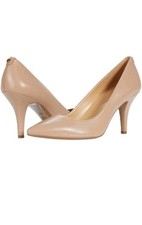 Michael Kors Women's Dorothy Leather Pointed Toe Flex Pump Dark Khaki Size 7.5 M
