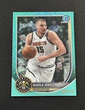2025-26 Bowman Chrome Nikola Jokic Aqua Mojo /125 Denver Nuggets #BCV-100