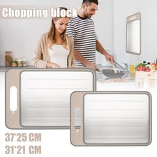 Thawing Tray and Cutting Board Fast Defrosting 4 in 1 Aluminum Kitchen Tool