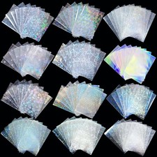 600 Pcs Kpop Photocard Sleeves Laser Flashing Holographic Card Sleeves Tradin...