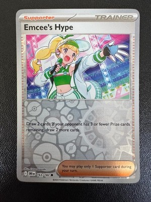 Emcee's Hype - 163/182 - Reverse Holo Common Destined Rivals - Pokemon - NM