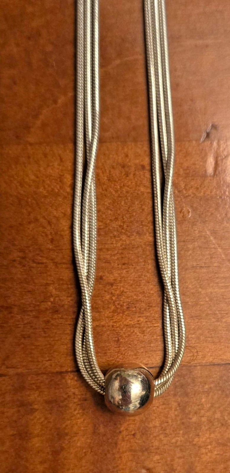 Silpada 16" Sterling Silver Thoreau 3 STRAND STERLING SILVER Necklace N0914