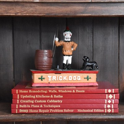 Woodworking 5 Book Set   Handyman Club of America Red Decorative Hardcovers