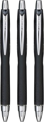 3 PCS SXN210 Jetstream RT Rollerball Pens Black Smudge Free Ink 1.0mm Grip