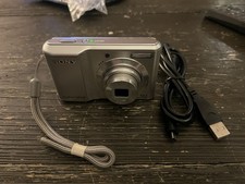 Sony Cyber Shot 12.1 MP Digital Camera Model DSC-S2100 Silver 3X Zoom Tested