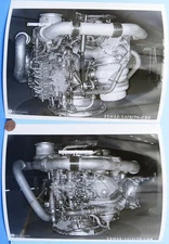 NASA PHOTO Pair '76 vtg Space Shuttle MAIN ENGINE / Black & White 8" x 10" Kodak