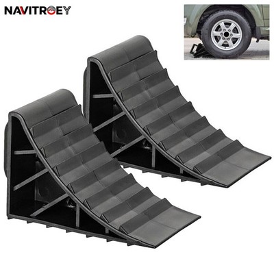 2x Unterlegkeile Bremskeile Klipp-Halter Sw Keil für Anhänger Hemmschuhe Stütze
