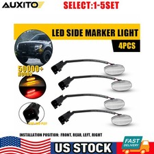 Clear Led Side Marker Lights For 2010-14 Ford F-150 F150 Raptor Amber Red 4-20x Clear Led Side Marker Lights For 2010-14 Ford F-150 F150 Raptor Amber Red 4-20x