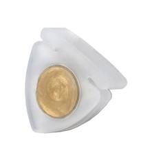 White Professional Model Menuhin Shield Type Violin Viola Mute, Practice, Rubber
