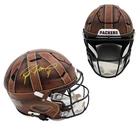 Brett Favre Signed Green Bay Packers Speed Flex Authentic Leatherhead Helmet
