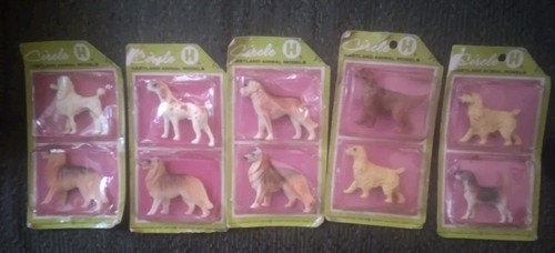 Hartland Plastics Dog Tiny Mites Circle H Strombecker Lot 10 Ex Unopened 1970s