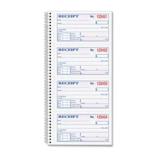 Tops Money/rent Receipt Book - 200 Sheet[s] - Wire Bound - 2 Part - Carbonless -