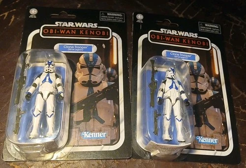 Star Wars Vintage Collection Clone Trooper Set  501st LEGION Lot of 2 NEW 3.75"