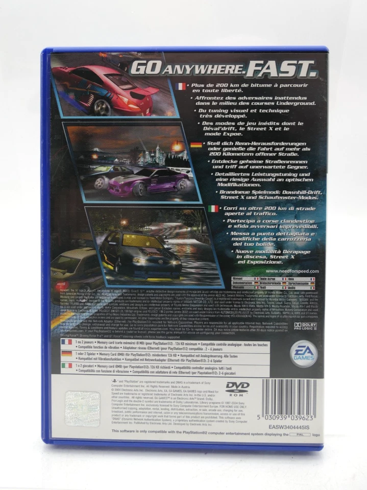 Need for Speed Underground 2 PS2 Playstation 2 NFS komplett mit Anleitung - Bild 2 von 3