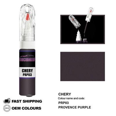 FÜR CHERY PROVENCE PURPLE PRP03 Ausbesserungs-Lackstift Pinsel-Fixierungsset ...