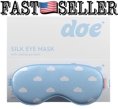 Doe Soothing Silk Eye Mask With Cooling Gel Pack