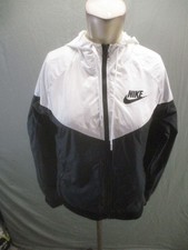 NIKE Size S Womens Full Zip Drawstring Pocket Lightweight Windbreaker Jacket 443