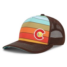 Colorado Trucker Hat for Kids - Custom Wanderlust Fader Style Outdoor Caps, K...