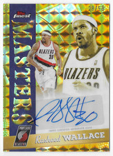 RASHEED WALLACE 2025 TOPPS FINEST AUTO AUTOGRAPH GOLD CARD #28/50!