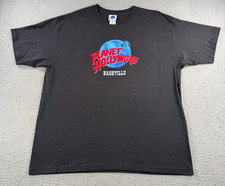 Vintage Planet Hollywood Nashville Shirt Mens XL Black Crew Neck Made In USA