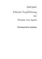Ethische Verpflichtung Bei Thomas Von Aquin Josef Quack
