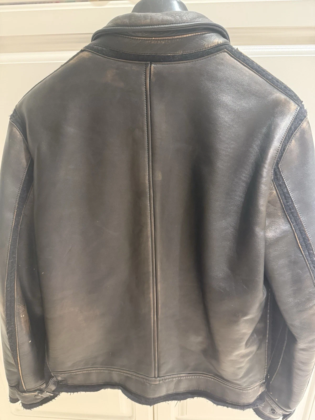 MIHARAYASUHIRO Men’s deep brown Leather Jacket large tagged 52 Japan Japanese image 2