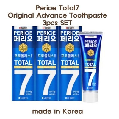 Perioe Total 7 Pro Original Advance 3pcs SET, Korea Toothpaste Dental care
