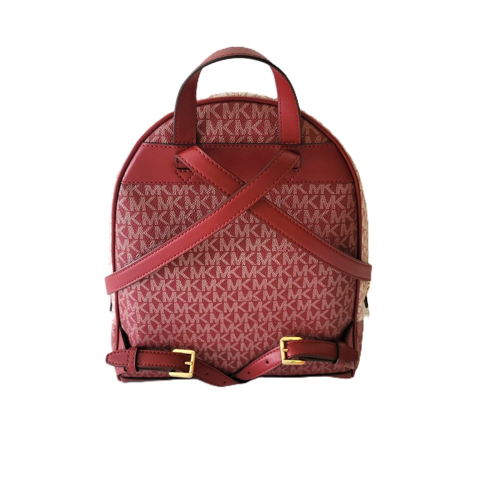 Mochila Michael Kors Rhea Mediana Cremallera MK Logo Cereza Multicolor Foto 4 de 4