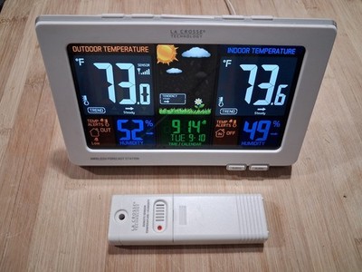 308-1414W La Crosse Technology Wireless Color Weather Station With The V2 Remote