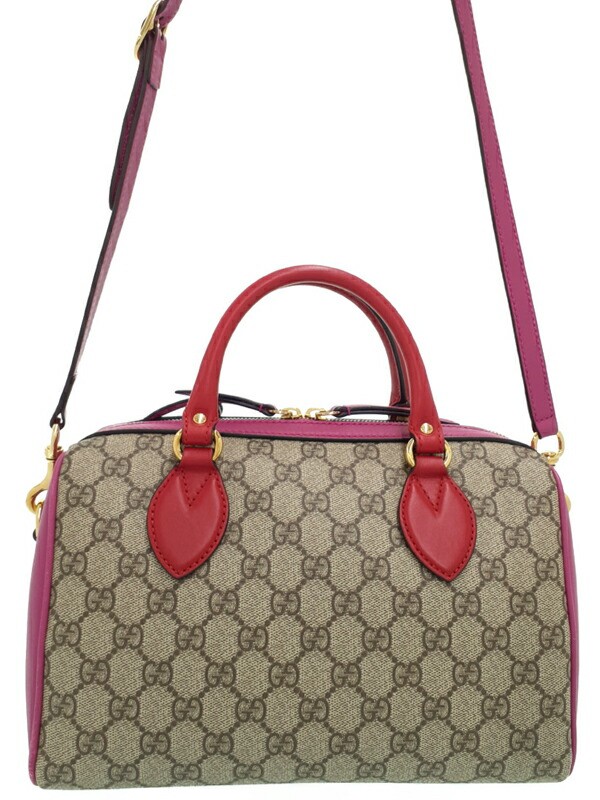 Gucci GG Supreme Top Handle Bag in Brown 409529 T1331