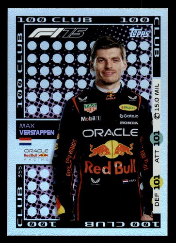 Max Verstappen #355 2025 Topps F1 Turbo Attax card