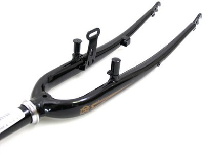 Gabel 28'' Hybride Schwarz mit Cantisockel + Dynamohalter