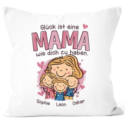 Cushion Cover Happiness Is Having A Mum Grandma Like You With Names And Figures