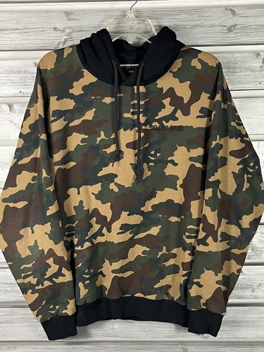 RARE Zara Camo Camouflage Pullover Long Sleeve Sweatshirt Mens L/M