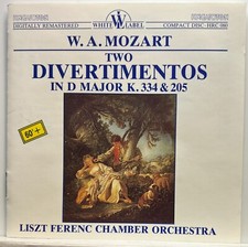 Mozart : Two Divertimentos In D Major K.334  205 CD Hungaroton  Very Good 