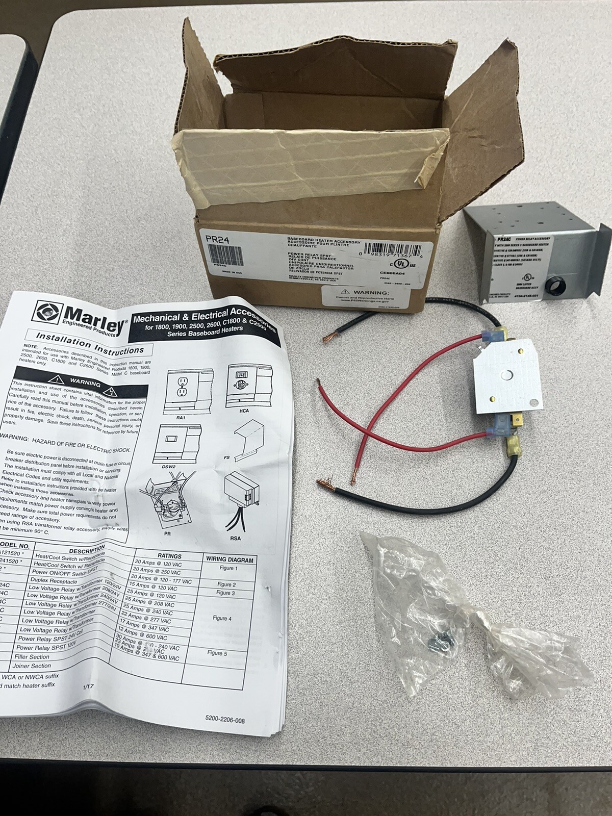 Marley PR24 Baseboard Heater Power Relay - New In Box - | eBay
