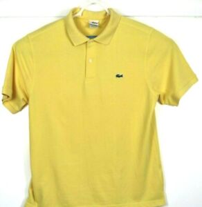 bombe Bermad antik Lacoste Polo Short Sleeve Shirt Adult Size 7 Yellow Men's Casual XXL *FLAW*  | eBay