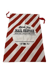 NWOT large canvas Christmas Santa sack with drawstring.
