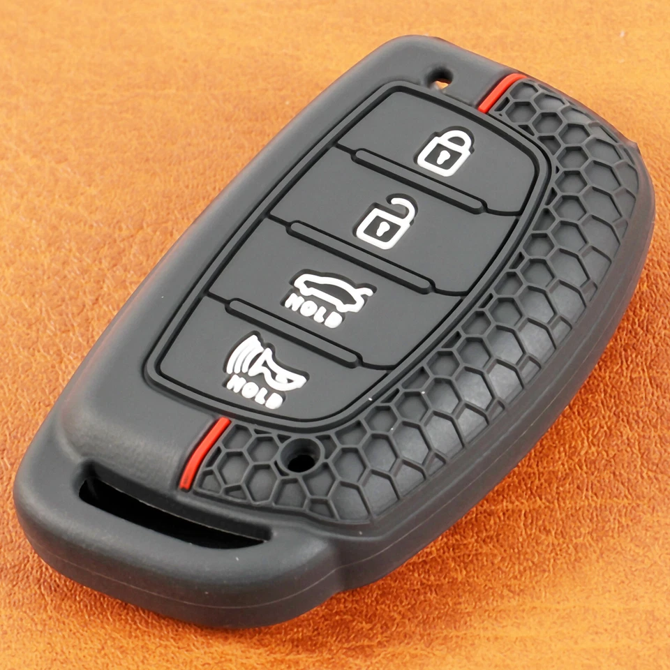 4 Button Car Remote Key Case Cover Shell Protector For Hyundai Santa Fe Sonata / - Изображение 4 из 4