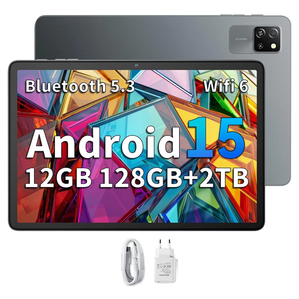 Blackview Tab 60 WiFi Android Tablet 10.1 Zoll 12GB+128GB Octa Core Widevine L1