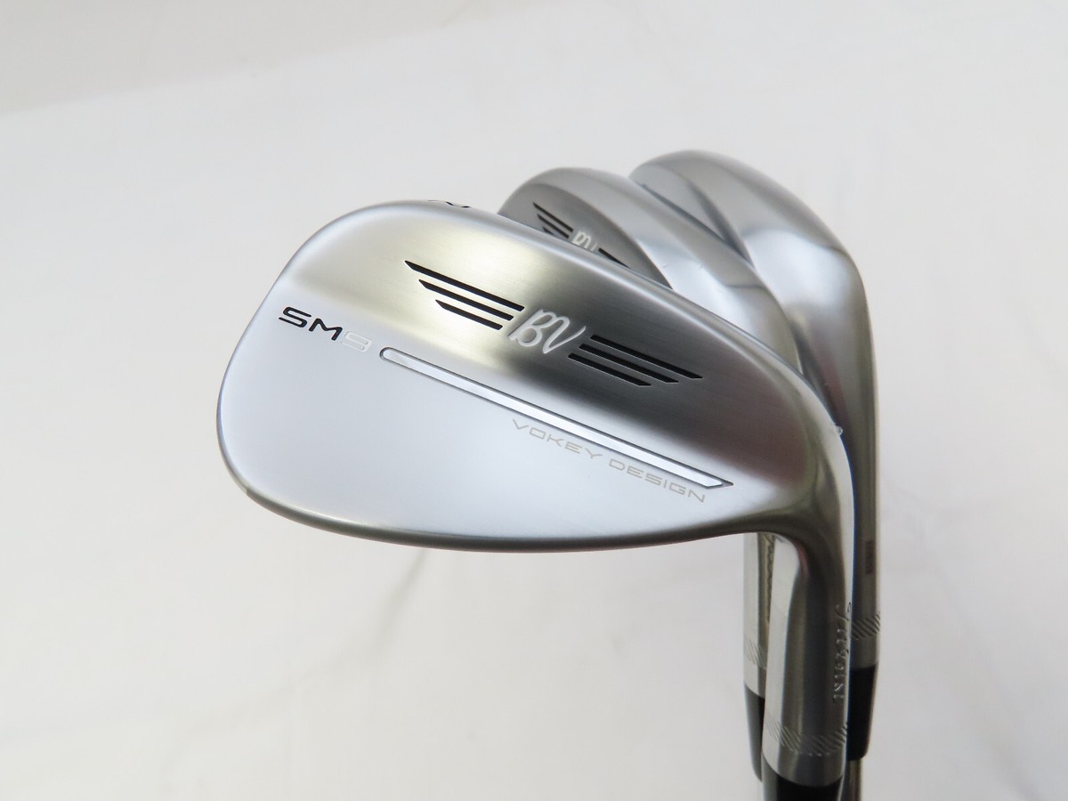 Titleist Vokey SM9 Tour Chrome Wedge Set 52.08F 56.10S 60.12