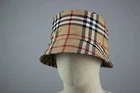 BURBERRY LONDON Authentic Nova Check Cotton Double-sided Bucket Hat Cap Sz 56 cm