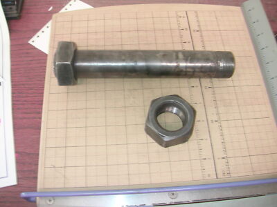 Heavy Equipment Steel Threaded Pin Hex Head Bolt 1-1/2''-12 diameter 8'' Long 