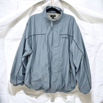 Vintage Adolfo Sport 80-90's Lined Windbreaker Track Jacket Men 2XL Light Blue