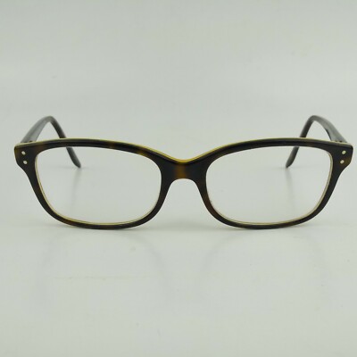 Ralph Lauren RL6062 Tortoise Rectangular Eyeglass Frames Made in Italy52-16-135 Ralph Lauren Brown Rectangular Glasses Italy RL6062 5150 52  main image 3
